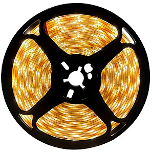 Fita LED 4,8W/M 24W 12V 5 metros IP20 Âmbar.