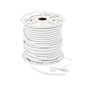Fita LED Neon 12W/M 1.200W 12V 100 metros externo IP65 4000K branco neutro.