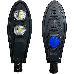 Luminária LED Pública 100W COB Sensor Fotocélula IP67 com INMETRO.