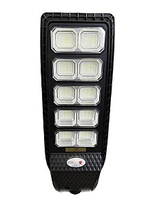 Luminária LED Pública 500W Solar IP66 INMETRO com controle e sensor.