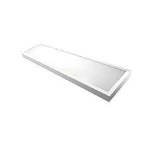 Luminária Plafon LED 36W Retangular 30cm x 60cm Sobrepor 4000K bivolt.