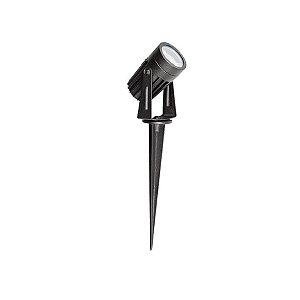 Espeto de jardim LED focco externo IP67 3000K 3W bivolt 23XØ4cm.