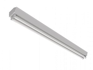 Luminária calha de sobrepor para 2 lâmpadas 9/10W 60cm.