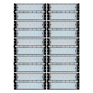 Refletor Industrial holofote modular LED 1000W 3000K IP67.