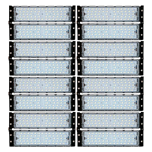Refletor Industrial holofote modular LED 800W 6500K branco frio bivolt IP67.