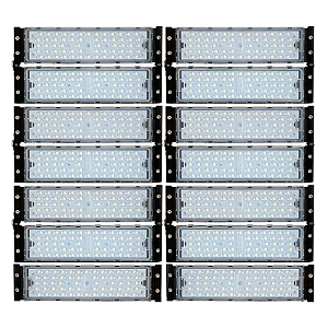 Refletor Industrial holofote modular LED 700W 6500K branco frio IP67.