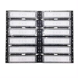 Refletor Industrial holofote modular LED 600W 6500K branco frio IP67.