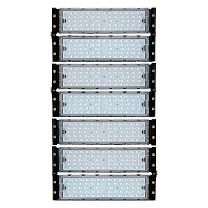 Refletor Industrial holofote modular LED 350W 6500K branco frio IP67.