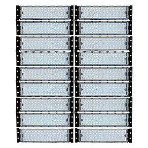 Refletor Industrial holofote modular LED 900W 4000K branco neutro IP67.