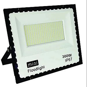 Mini refletor holofote led SMD 300w 6500K branco frio IP67.