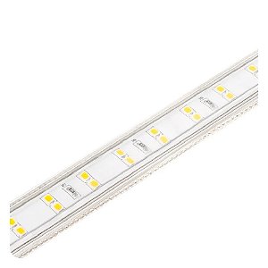 Fita LED 25 metros 10W/M 3000K 220V IP67 uso externo potência total 250W.