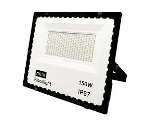 Mini refletor holofote led SMD 150w Azul IP67.