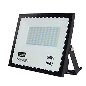 Mini refletor holofote led SMD 50w 6500K IP67.