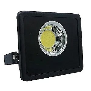 Refletor holofote LED Ultra COB 50w 6500K a prova d'água IP66.