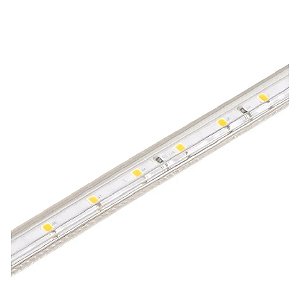 Fita LED 5 metros 5W/M 3000k 220V potência total 25W IP67 uso externo.