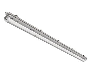 Luminária hermética de sobrepor IP65 para 1 lâmpada 18/20W 120cm.
