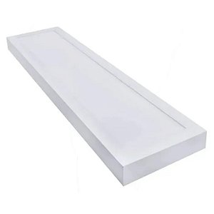 Luminária Plafon LED 72W Retangular 15cm x 120cm Sobrepor 6500K bivolt.