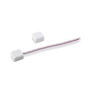 Conector 8mm 2 fios para fita LED 6W/M.
