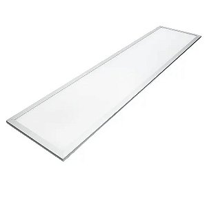 Luminária Plafon LED 42W Retangular 30cm x 120cm Embutir 4000K bivolt.
