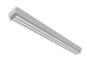 Luminária calha de sobrepor para 3 lâmpadas18/20W 120cm.