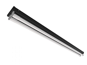 Luminária multifuncional na cor preta para 2 lâmpadas 18/20W 120cm.