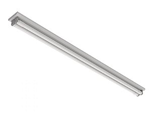 Luminária de sobrepor simples para 2 lâmpadas 18/20W 120cm.