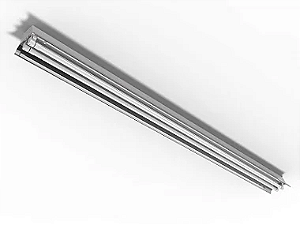 Luminária industrial de alto rendimento para 2 lâmpadas 36/40/45/65W 240cm (HO).
