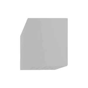 Arandela de Parede Torino Quadrado 10 Fachos Externo 10x12x9,5cm Alumínio Branco.