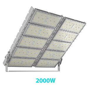 Refletor holofote modular LED 2000W 280000lm 6500K IP67.