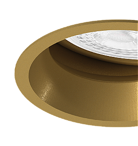 Embutido Microborda Ouro Velho Nya Redondo PAR20 Ø8,3x11,5cm Alumínio.