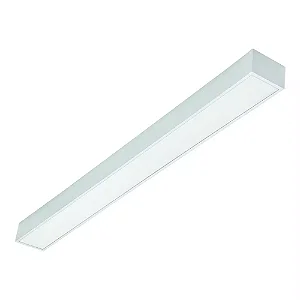 Plafon de Sobrepor Branco Fosco Retangular 123,4x11,6x6,6cm Alumínio.