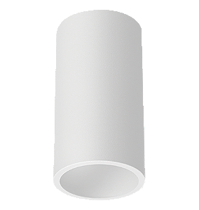 Acessório Nya Redondo Suporte de Sobrepor Para Spots de Embutir Alumínio Branco Fosco.