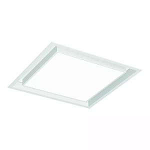 Luminária de Embutir LED Miradi Quadrado 3000K 34,7W Bivolt 8x40x40cm Alumínio e Acrílico Branco Fosco.