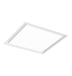 Luminária de Embutir LED Miradi Quadrado 3000K 73W Bivolt 9,5x61,8x61,8cm Alumínio e Acrílico Branco Fosco.