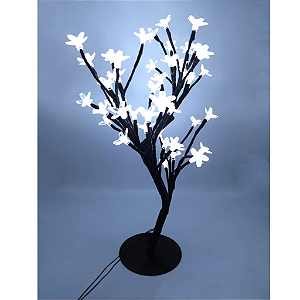 Árvore Cerejeira 48 Leds 8f Natal Branco frio Bivolt.