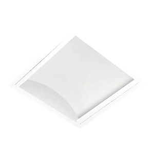 Luminária de Embutir LED Tulia Quadrado 5000K 17,9W Bivolt 32x32x9cm Alumínio Branco Fosco.