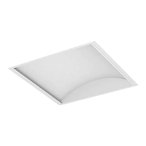 Luminária de Embutir LED Tulia Quadrado 3000K 34,4W Bivolt 61,8x61,8x12cm Alumínio Branco Fosco.