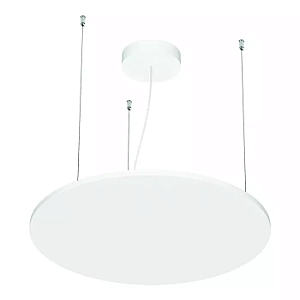Pendente LED Eneza Redondo Luz Indireta 4000K 41,9W Bivolt Ø60cm Alumínio Branco Fosco.