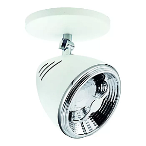 Spot de Sobrepor Ideia AR111 18,2x11,4x12cm Alumínio Branco Fosco.