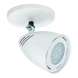 Spot de Sobrepor Ideia PAR30 17,7x10x13,6cm Alumínio Branco Fosco.