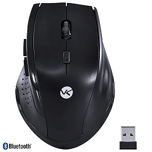 Mouse sem fio  2.4 Ghz + Bluetooth 4.0 Vinik, Dynamic, 1200 Dpi, Ergonomico, Preto - DM120
