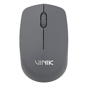 Mouse sem fio Vinik Feather VF110, 1.200 DPI, Cinza