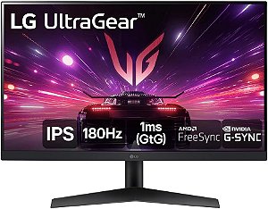 Monitor Gamer LG UltraGear, 24.0", Full HD, 180Hz - ‎24GS60F-B