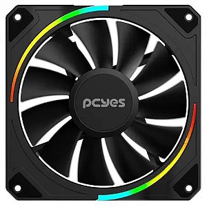Cooler Fan 120 mm Pcyes Sangue Frio 3, Black Vulcan, ARGB - ARGBSF3BR