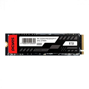 SSD 1TB, M.2 2280, Nvme, Pcyes, Leitura 2289Mb/s, Gravação 1650Mb/s - SSDNVMEGEN3PY1T