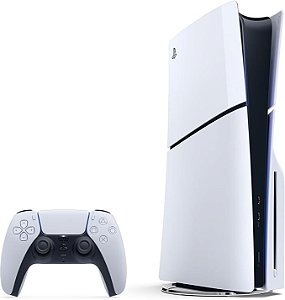 Console Playstation 5 Slim, Mídia Física, 1TB SSD, 2 Jogos, 1 Controle, 110v - SO000124PS5