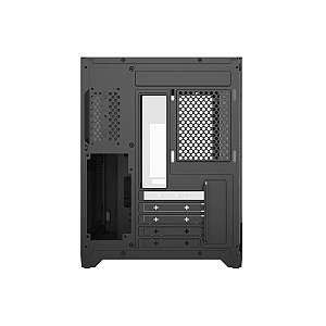 Gabinete Gamer Pcyes Forcefield, Black Vulcan, Frontal e Lateral em Vidro - GFFBVP
