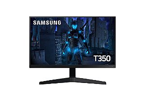 Monitor Samsung Gamer 24 FHD 75hz HDMI VGA Freesync Preto Serie T350 - LF24T350FHLMZD