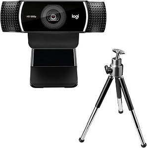 Webcam Logitech C922 Pro, Full HD, c/ Tripé, USB