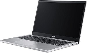 Notebook Acer A315, Intel Core I3, 15.6", 8GB, 256GB SSD NVMe, Prata, Bivolt, LINUX - A315-510P-320B